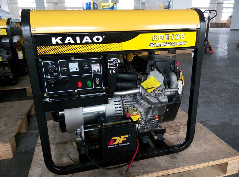Air Cooled Open Frame Diesel Generators 10KW 3000rpm For Shop / Factory Backup